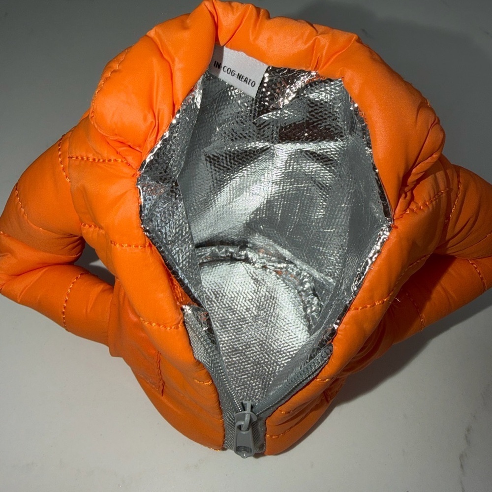 Orange and Blue Can Puffer Jackets (2) - Picture 5 of 6